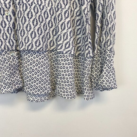 Habitat Clothes to Live In Geometric Button Down Top - Picture 2 of 15